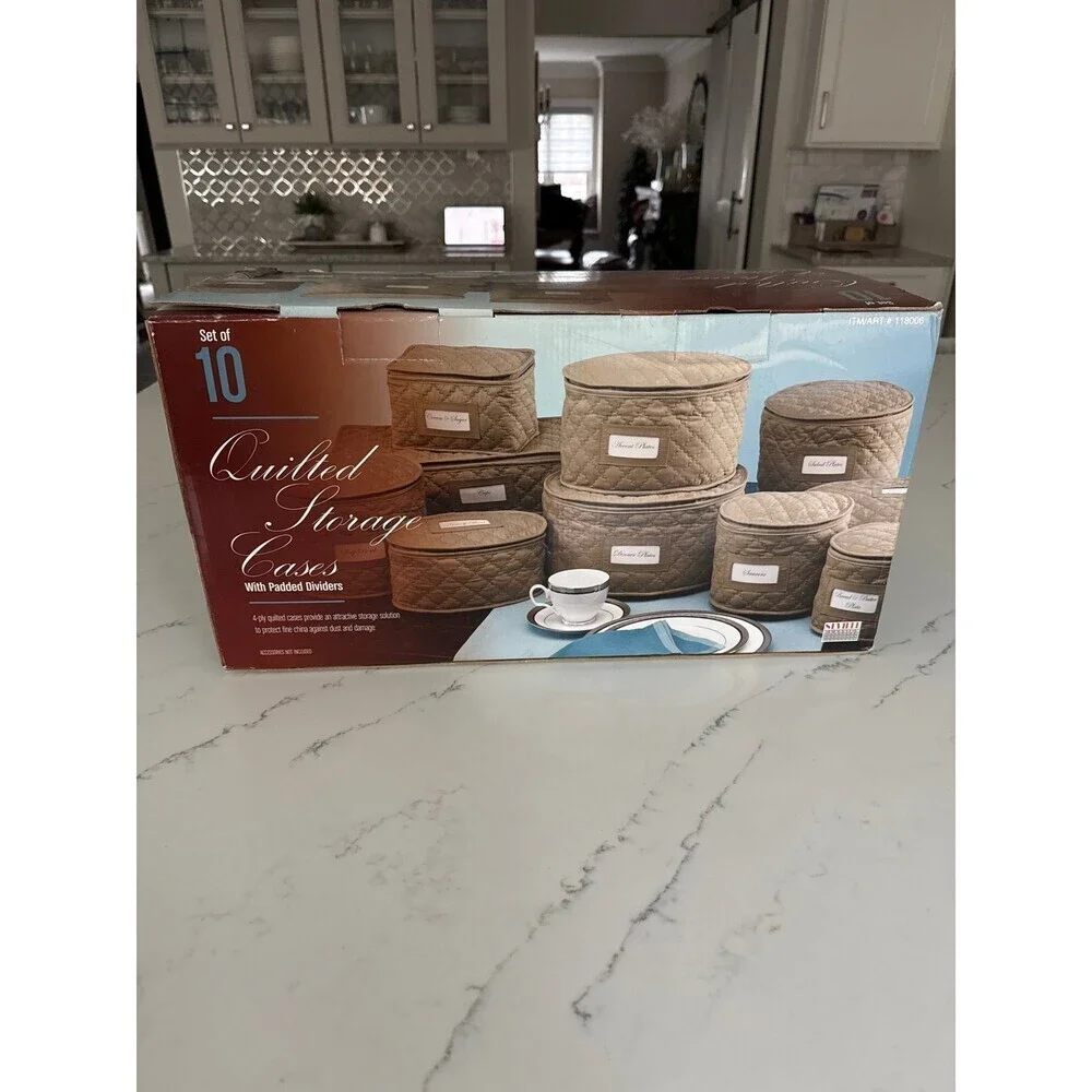 Quilted Storage Cases Set of 10